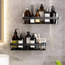 Prateleira de Canto para Banheiro Alumínio Sem Furo Ventosa Forte Organizador Retangular