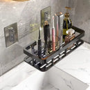 Prateleira de Canto para Banheiro Alumínio Sem Furo Ventosa Forte Organizador Retangular