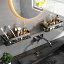 Prateleira de Canto para Banheiro Alumínio Sem Furo Ventosa Forte Organizador Retangular